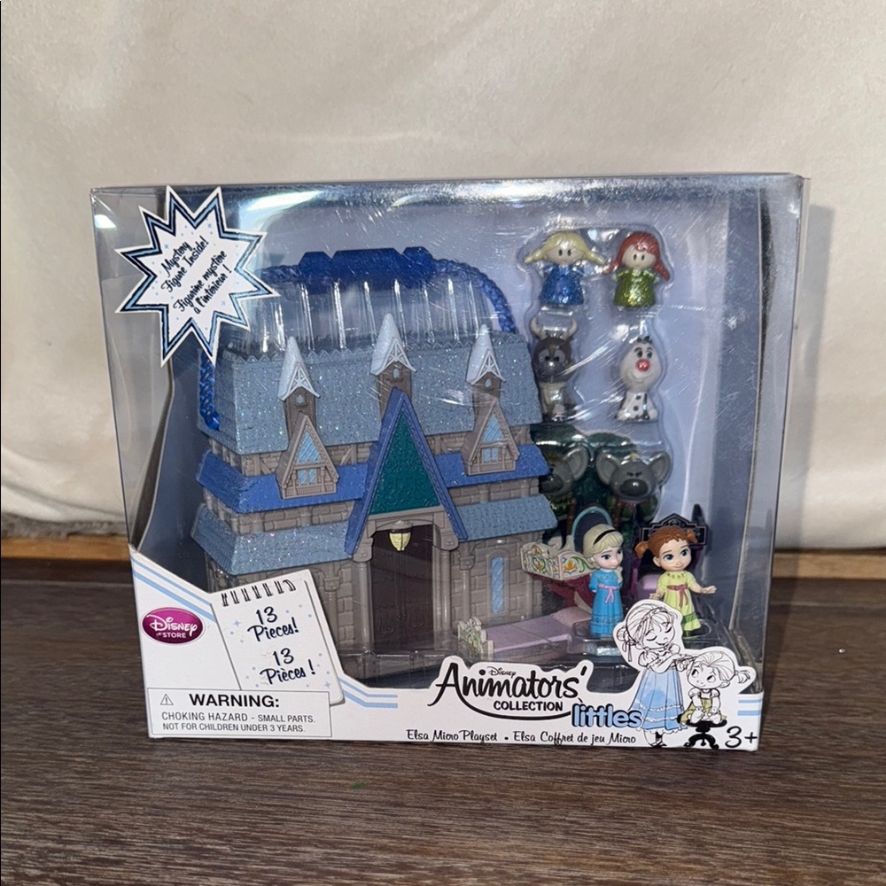 Disney Animators' Collection Littles Elsa Playset - Blue and Gray